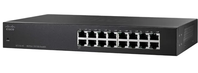 Cisco Small Business SF110-16 16 Port Ethernet Switch (unmanaged, Metallgehäuse)