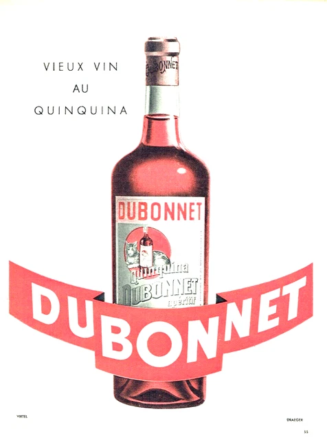 1171 Publicité circa 1960 apéritif Dubonnet au Quinquina