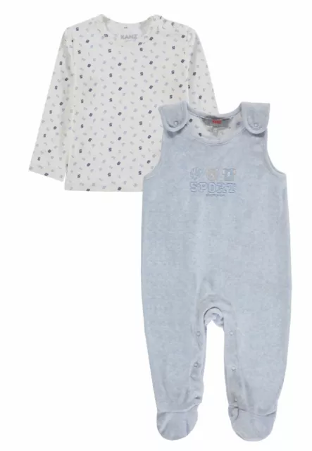 Kanz Baby Boys Nicki Strampler & Shirt gr. 56 Newborn blau