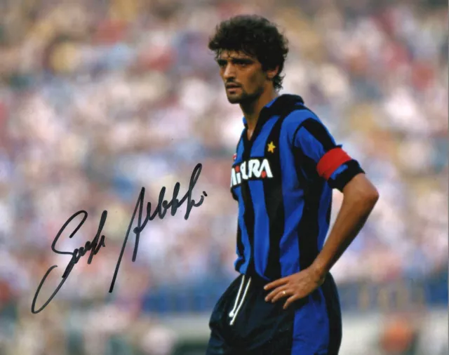 Foto Autografo Calcio Alessandro Altobelli Sport Inter Signed Mondiali 1982