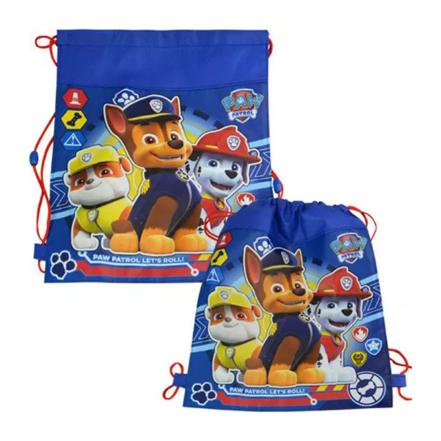 Sling Bag Tote Drawstring Non-Woven Paw Patrol Chase Marshall New Party Favor