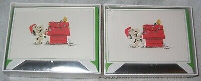 Hallmark Signature "3D" Peanuts Boxed Christmas Cards Snoopy &Woodstock 20 Cards