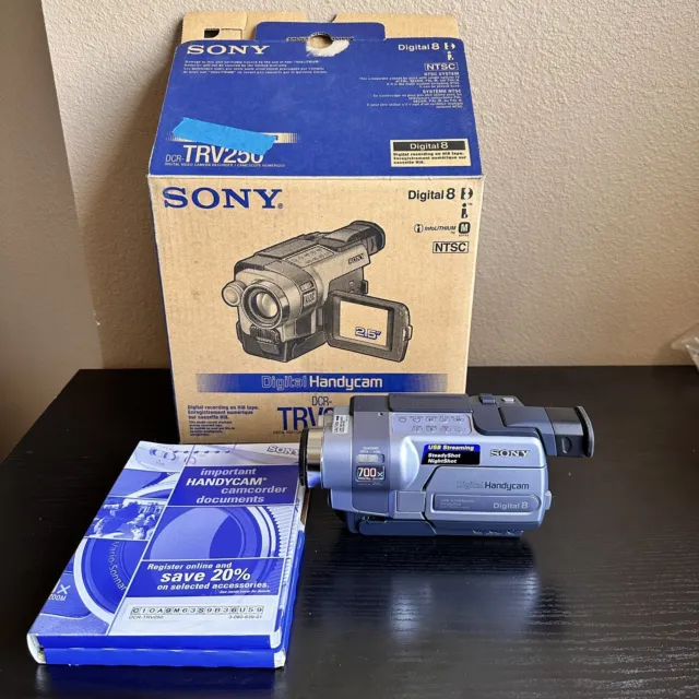 Sony DCR-TRV250 Digital 8 Handycam Vintage Camcorder PARTS/REPAIR See Details