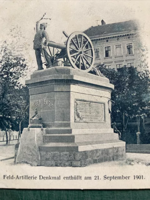 Magdeburg 1901 Feld Artillerie Denkmal Postkarte Sachsen Anhalt