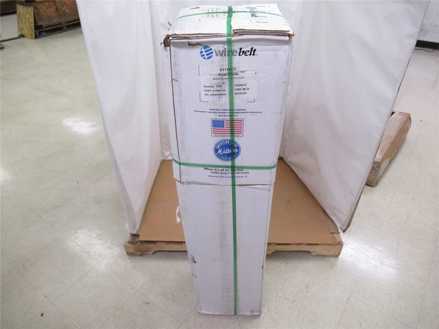 227757 New In Box; Wire Belt 61158CC Conveyor 20X07205100W19SPCCSSEL 50'L