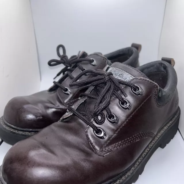SKECHERS MEN'S SIZE US 10- Leather Upper Balance Brown Shoes $10.00 ...