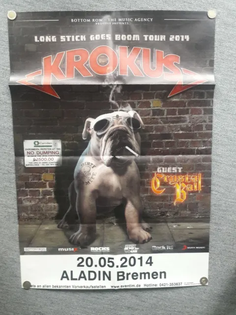 Krokus * Tour Plakat * Poster * Long Stick Goes Boom Tour 2014 * 