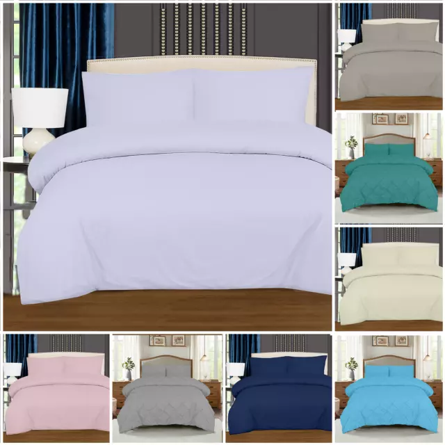 5* 400 Thread Count 100% Egyptian Cotton Duvet/Quilt Cover Bedding Set All Sizes