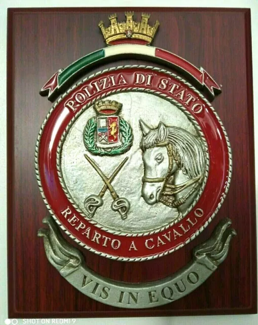 Crest Ufficiale Reparto A Cavallo Polizia Di Stato