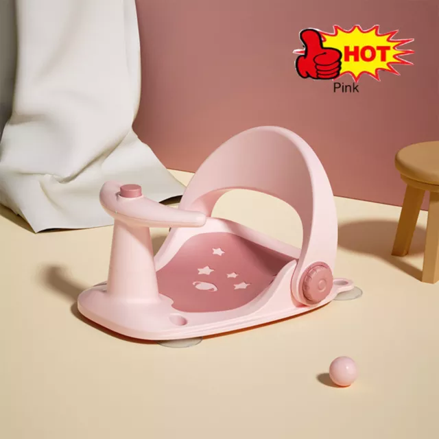 Baby Bath Seat Infant Baby Shower Chair Tub Sit up Anti Slip for 6-18 Months Toy