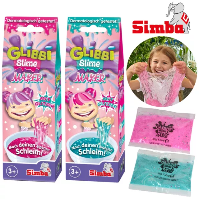 Glibbi Slime Maker DIY Make Your Own Glitter Fluffy Slimy Kit Toy Boys Girls