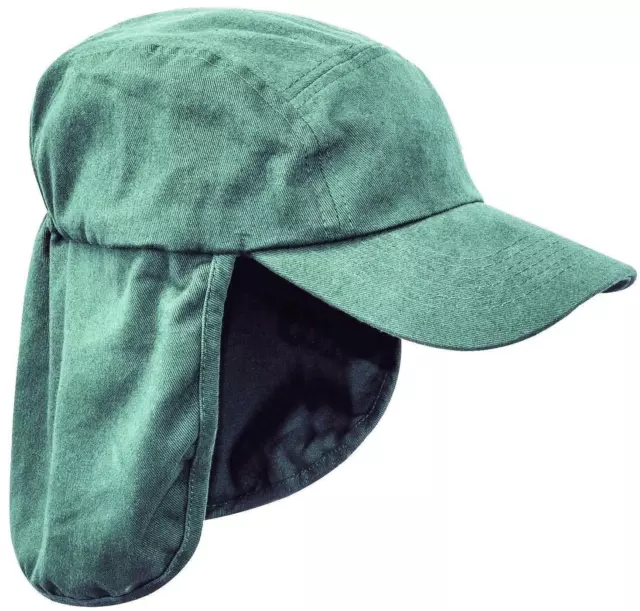 MENS LEGIONNAIRES SUN hat Gents baseball cap long neck flap Summer trekking  Grey £9.12 - PicClick UK