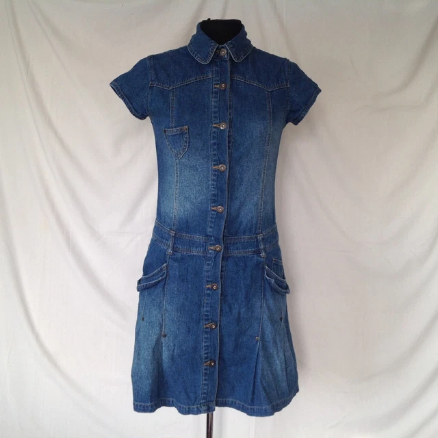 Robe Femme En Jean Décontractée - Taille 36 - Longueur 88cm - Occasion Très Bon état - Style Quotidien Polyvalent