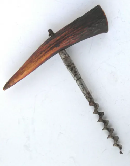 Vintage Stag Antler Handle Corkscrew