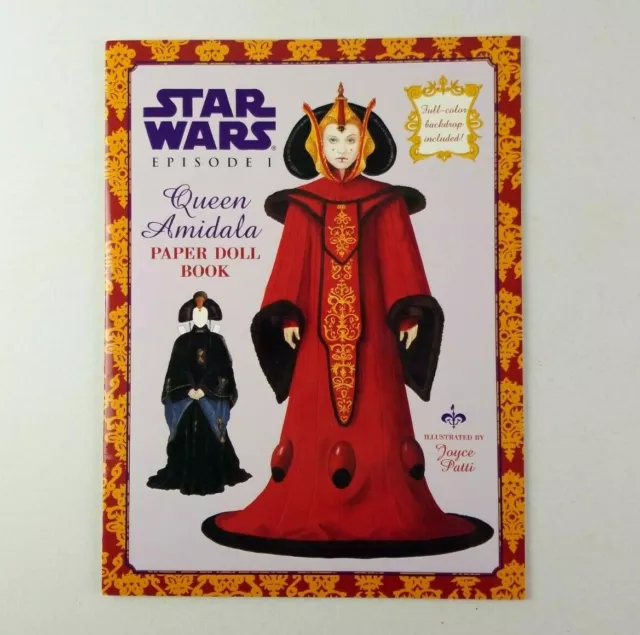 Star Wars Episode 1 Queen Amidala Paper Dolls Art by Joyce Patti 1999