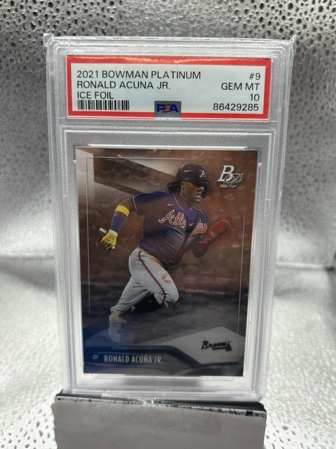 アクーニャ　JR　10枚限定　直筆サインカード　ファーストナンバー 2021 BOWMAN PLATINUM RONALD ACUNA JR auto /99 アクーニャ