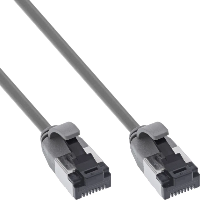 Good Connections Cat. 6A Slim-patchkabel - 0,15 m / 15 cm - U/FTP- 10 Gbit/s en 500MHz - koperen geleider CU - halogeenvrij LSZH - RNS vergrendelingsbescherming - dunne netwerkkabel/LAN-kabel - WIT