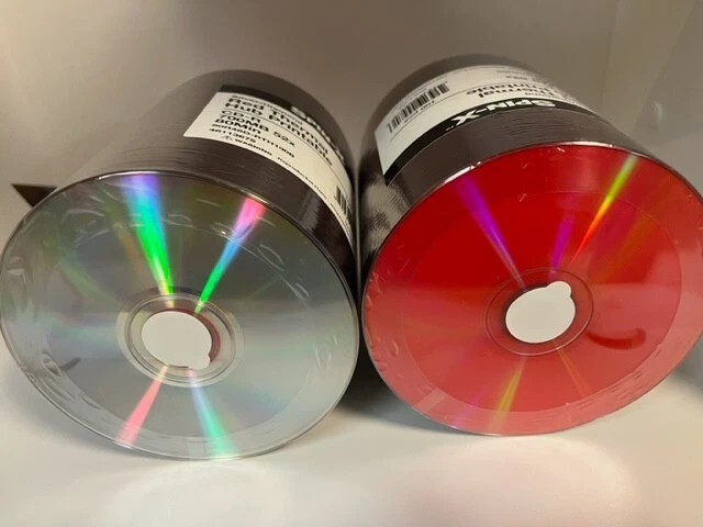 100 New Spin-X Cd-R,Red Thermal Hub Print, Diamond Back, 52X, 80Min,  Free Ship