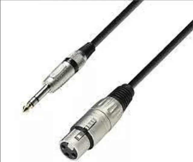 Cable XLR Hembra a Jack 6.3 Balanceado - Medida a elegir-  MICROFONO MICROPHONE