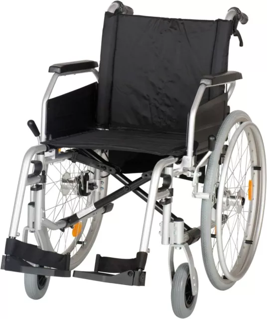 Rollstuhl Primus MS2.0- faltbarer Transportrollstuhl- Steckachse & Trommelbremse 3