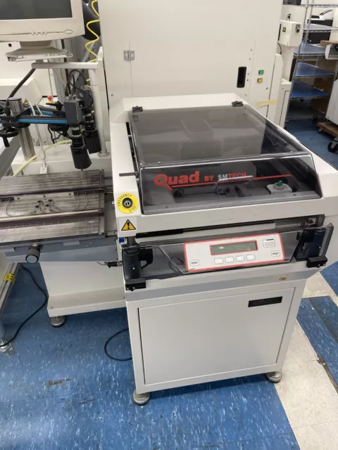 MPM 100MV PCB Stencil Printer Semi Automatic Quad Smtech Speedline SMT PC Board