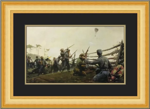 Tom Lovell America's One-Man Air Force Custom Framed Print