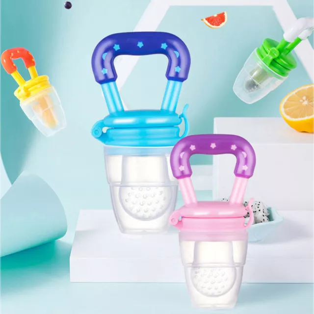 Baby Feeder Pacifier Food Feeding Fresh Fruit Silicone Teether Soother Nibbler