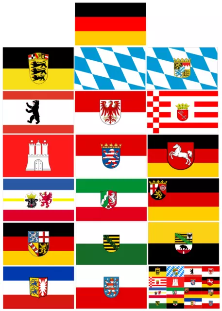 Germany German State Large Flags 5ft x 3ft Berlin Saxony