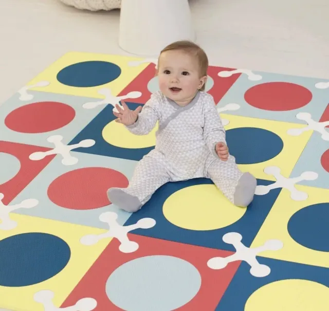 SKIP HOP PLAYSPOT Foam Floor Tiles Baby Safe Flooring New 20x 14” Tiles. 70x56”.