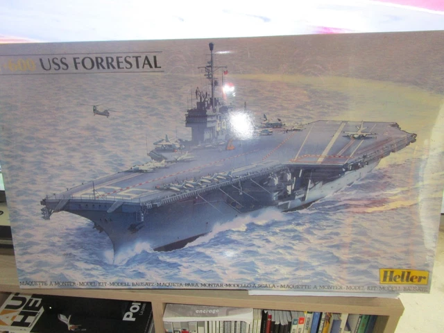 Maquette Bateau Heller Charles De Gaulle 1/400 - Porte-avions 66 Cm - Neuf