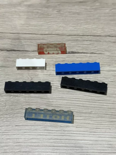 Lot De 6 Brique Lego Legoland : Noire 120 Train / Parechoc / Hotel /  Pare Choc 2