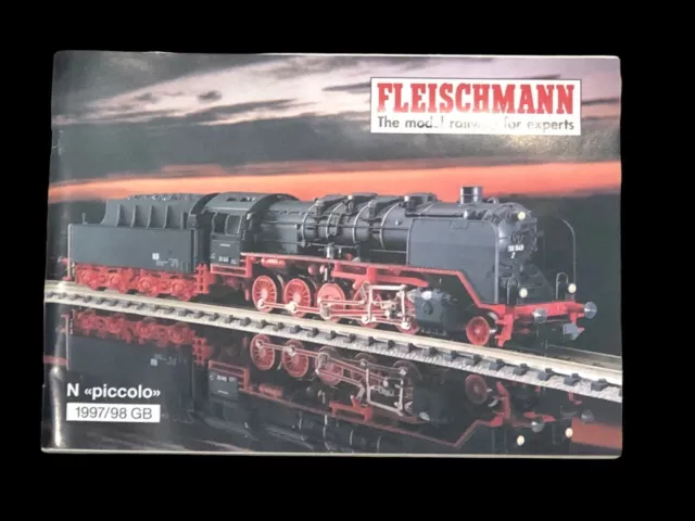 Fleischmann Model Railway Catalogue - N Piccolo 1997/98 GB *Excellent Condition*