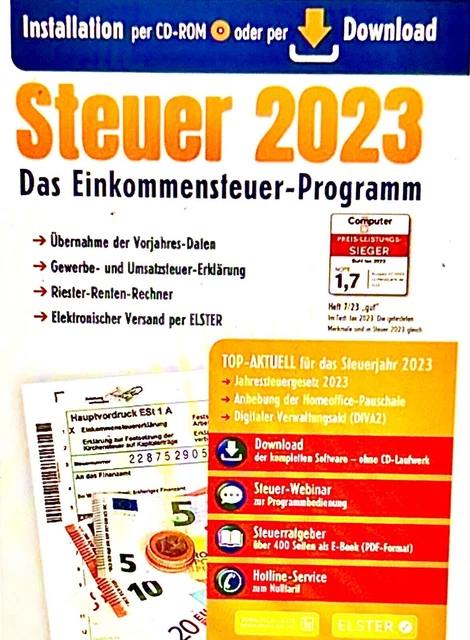 STEUER SPARER 2023 Steuererklärung Aldi Steuersoftware NEU OVP EUR 10