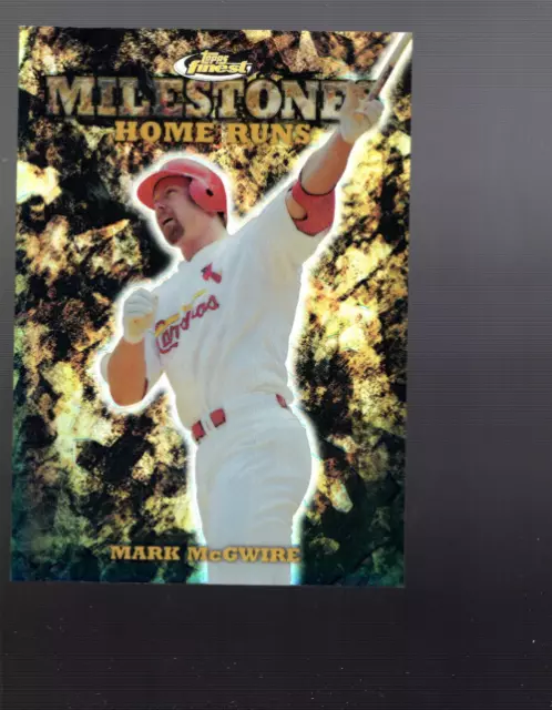 A9080- 1999 Finest Milestones #M11 Mark Mcgwire Moneta Hr / 500 - Nm-Mt