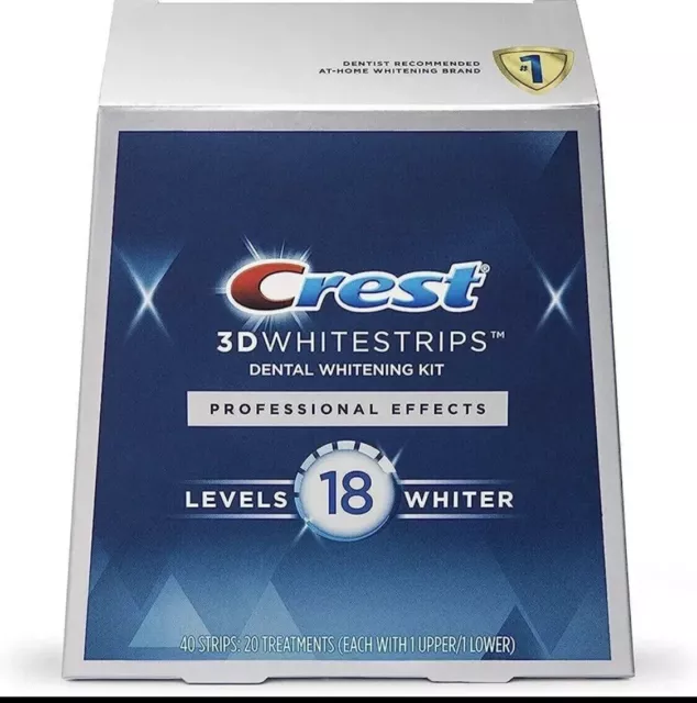 Crest 3D Whitestrips Level 18 Dental Whitening Kit Radiant Express Exp 11/24