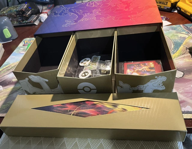 CHARIZARD UPC POKEMON Box Contents Playmat Ultra Premium Collection CHARIZARD UPC POKEMON Box Contents Playmat Ultra Premium Collection