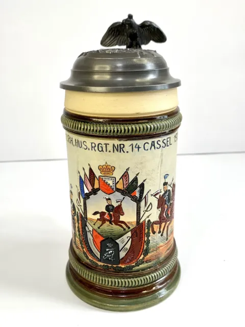 West German Etched Regimental Military Beer Stein - Limited Edition Of 5000 -Htf