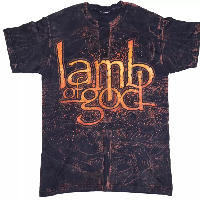 VTG Lamb Of God Wrath Shirt Mens Small Unisex Metal Band Y2K Concert Tour 2009