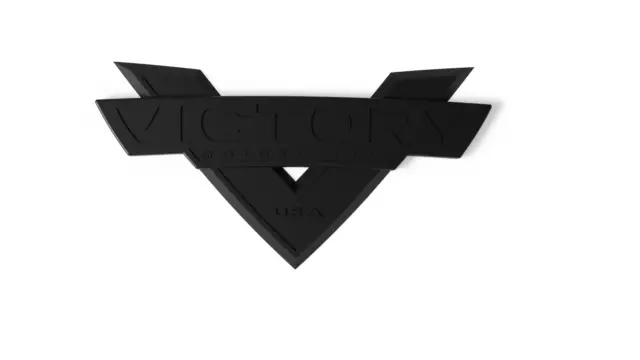 Victory Motorcycles Emblem Black Badge Logo Decal Triumph Nameplate Tank Fender