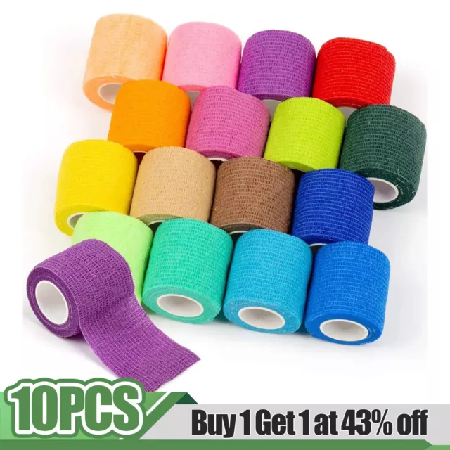 6 ROLLS SPORTTAPE Self-Adhesive Football Sock Tape - Cohesive Shin