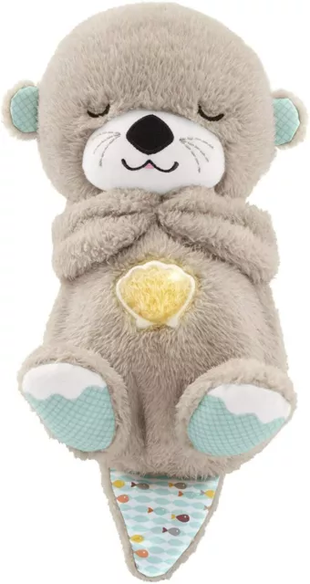 Fisher-Price Schlummer Otter 🦦 Kuscheltier mit Atembewegung und Musik FXC66 🔥