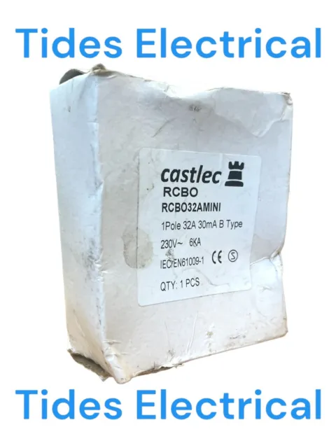 Castlec RCBO 32 AMP Typ B 32A B32 RCBO32AMINI 3