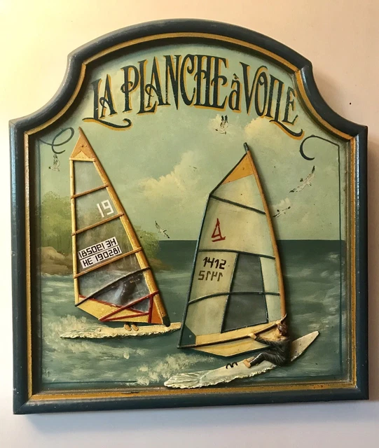 Tableau ancien 1900 signé R. Argivier - Scène maritime