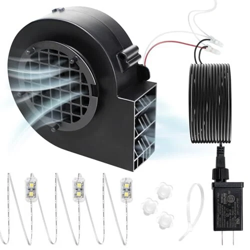 Replacement 1A Blower for Christmas Inflatables, 1.5A Adapter for Christmas