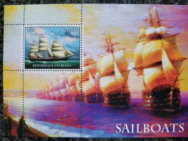 Stamps Benin 2015 (perforated) Sailing ships sat of 6 MNH 3