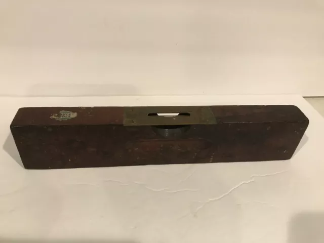 Stanley #102~~ 12" Long Wood Level~~ Sweetheart Logo ~~As Found~~1921-22~