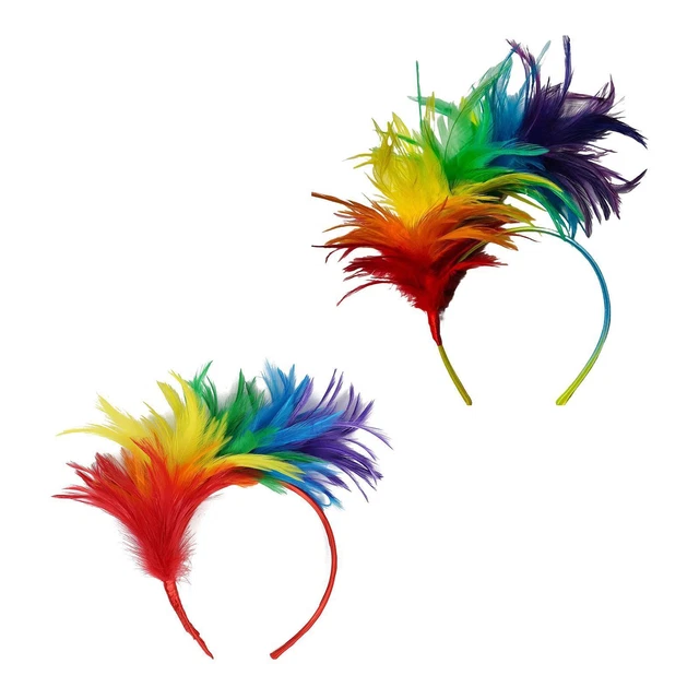 Feather Headband Comfortable Boho Hair Band for Banquet Cosplay Prom