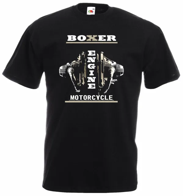 Boxer Classic Motorcycle T-Shirt Engine Power Motorrad Biker Herren t-shirt