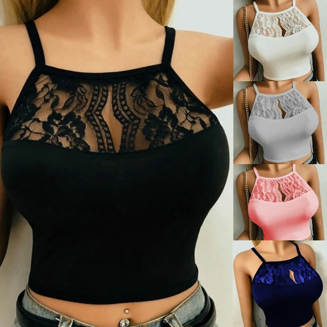 Acquista Moda Donna Pizzo Bordo Floreale Bralette Top Scollo A V Senza Maniche Canotte Crop Top Reggiseno Donna Canotta Gilet Bellezza Indietro Reggiseno Femme In Italia A Partire Da 3.38 - Foto 10