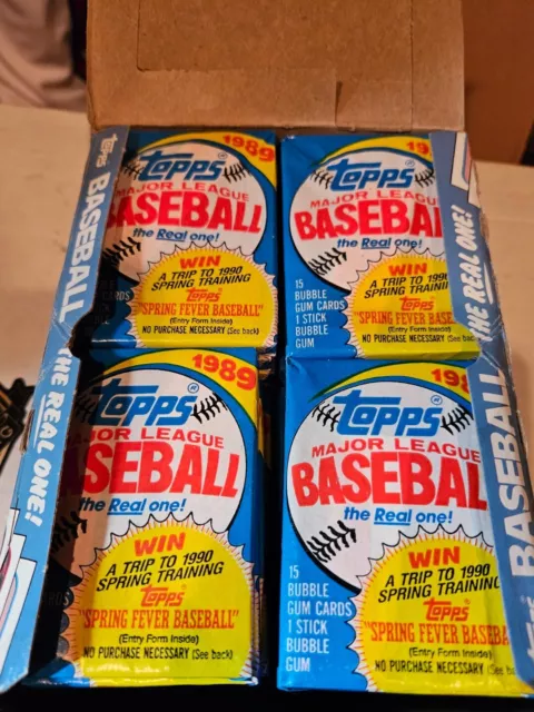 1989 Topps The Real One! Baseball  Packs Bubble Gum Cards